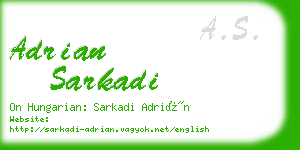 adrian sarkadi business card